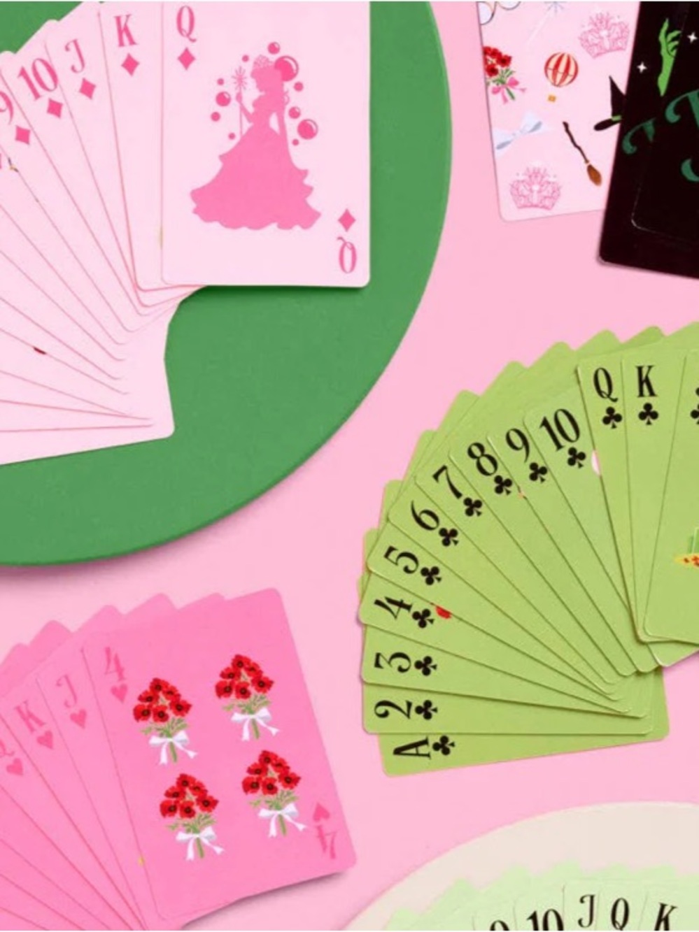NEW PETIT FETTI Pink Goes Good With Green Wicked Collectible Playing Card Set - Picture 2 of 6